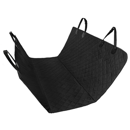 waterproof dog car seat protector with View Mesh Window, Zipper & Safety Buckle Rear Back Seat Cover