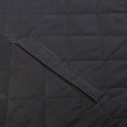 waterproof dog car seat protector with View Mesh Window, Zipper & Safety Buckle Rear Back Seat Cover