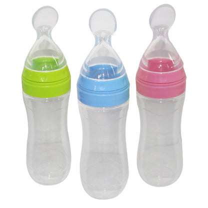 Programmable Pet Feeder Alternative – 120ml Baby Spoon Bottle Feeder, Food Grade Silicone