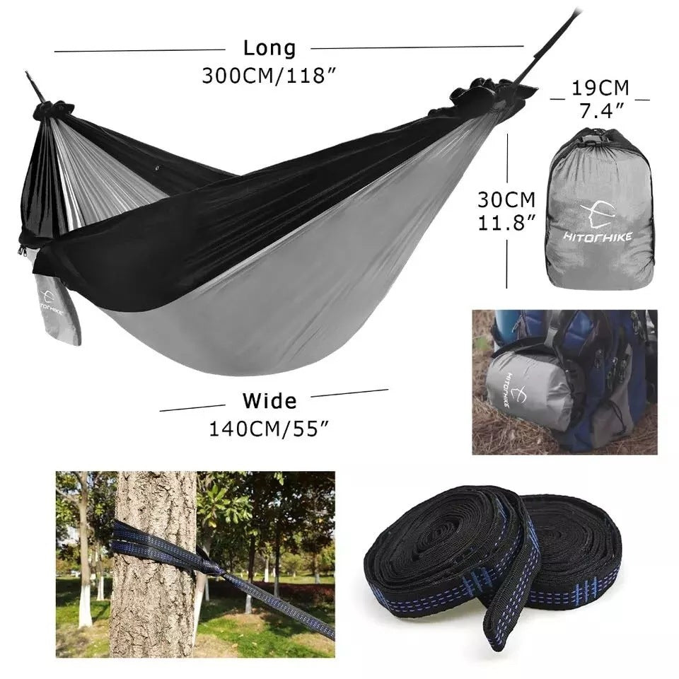 waterproof dog hammock Portable 210T Nylon Parachute Camping Hammock 270x140cm