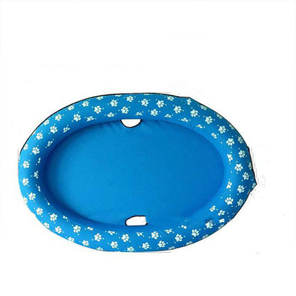 waterproof dog hammock Inflatable Dog Pool Float Bed – Heavy Duty Oxford Pet Swimming Ring