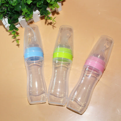Programmable Pet Feeder Alternative – 120ml Baby Spoon Bottle Feeder, Food Grade Silicone