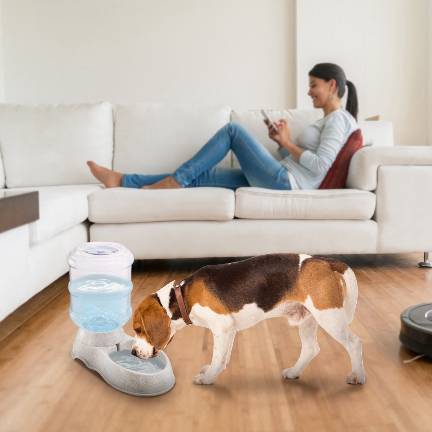 Programmable Pet Feeder Alternative – 3.5L Gravity Automatic Cat & Dog Water Dispenser