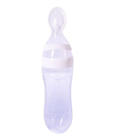 Programmable Pet Feeder Alternative – 120ml Baby Spoon Bottle Feeder, Food Grade Silicone