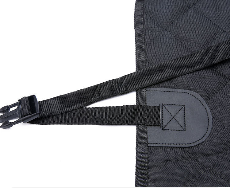 waterproof dog car seat protector with View Mesh Window, Zipper & Safety Buckle Rear Back Seat Cover