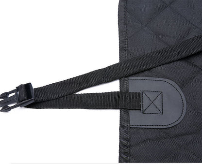 waterproof dog car seat protector with View Mesh Window, Zipper & Safety Buckle Rear Back Seat Cover