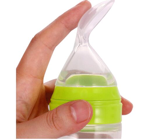Programmable Pet Feeder Alternative – 120ml Baby Spoon Bottle Feeder, Food Grade Silicone