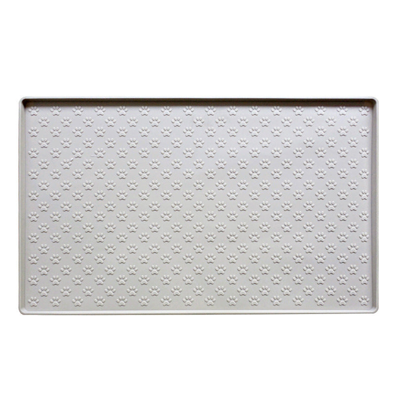 Rectangular baking tray with embossed design on a white background