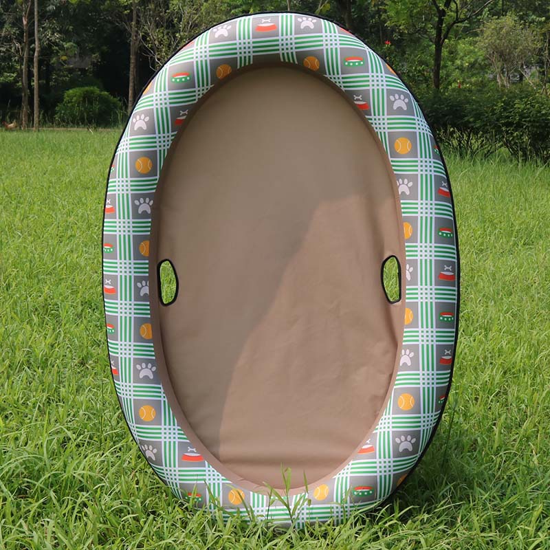 waterproof dog hammock Inflatable Dog Pool Float Bed – Heavy Duty Oxford Pet Swimming Ring