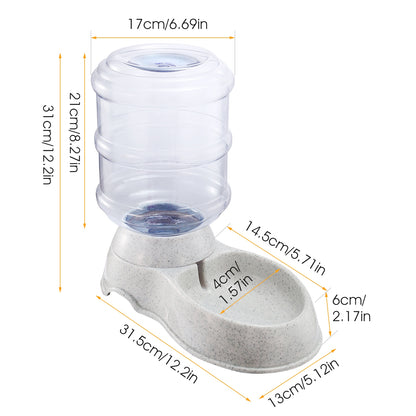 Programmable Pet Feeder Alternative – 3.5L Gravity Automatic Cat & Dog Water Dispenser