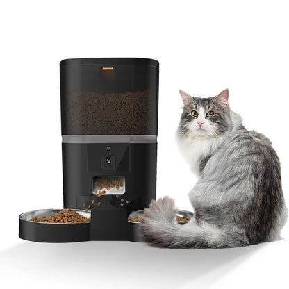 Programmable Cat Feeder with Video Camera – 4L/6L Smart Pet Food Dispenser for Dogs & Cats