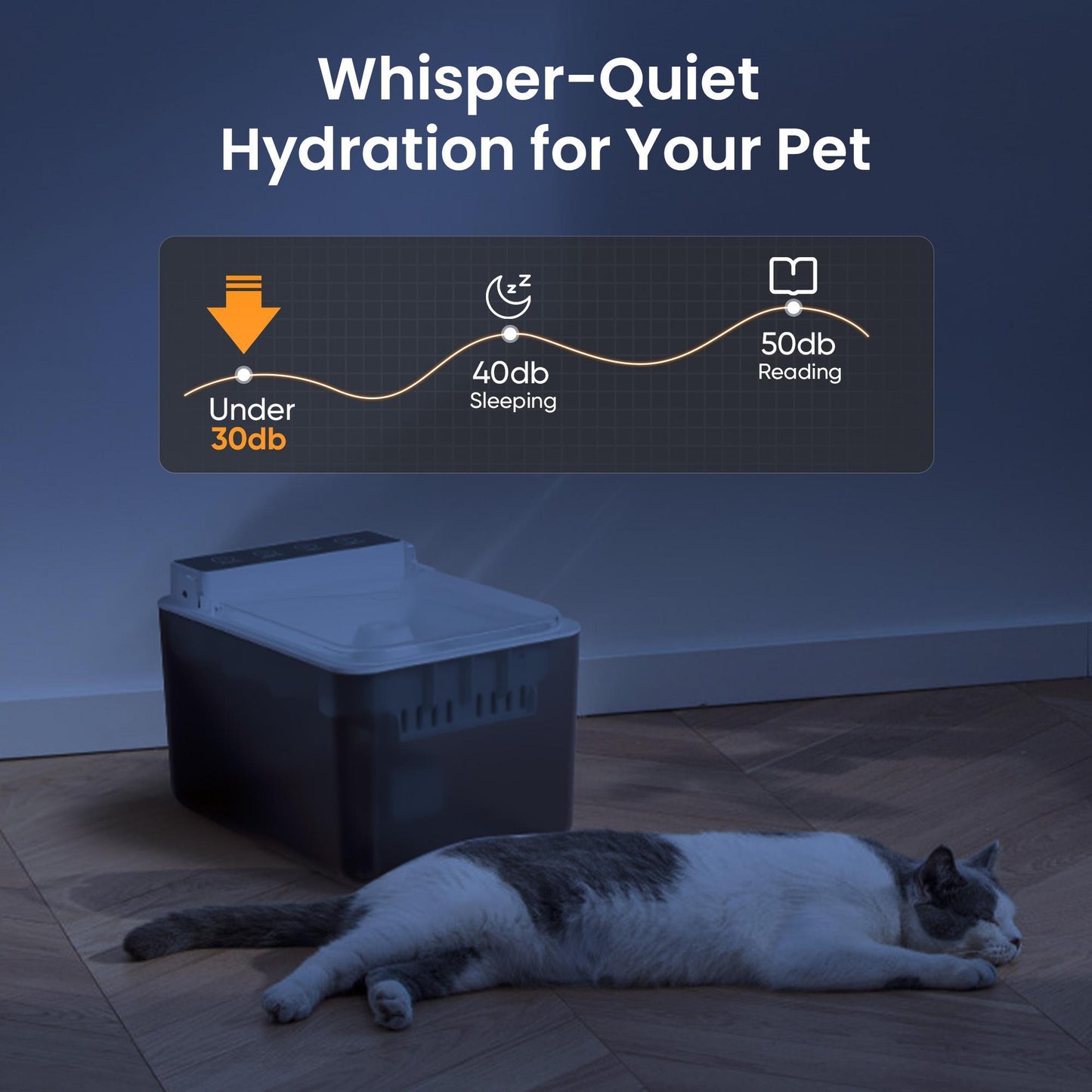 Programmable Cat Feeder Alternative – 3L Automatic Sensing Pet Water Fountain