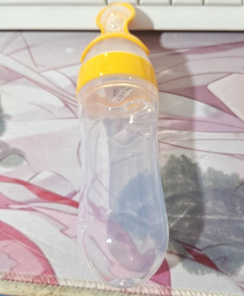 Programmable Pet Feeder Alternative – 120ml Baby Spoon Bottle Feeder, Food Grade Silicone