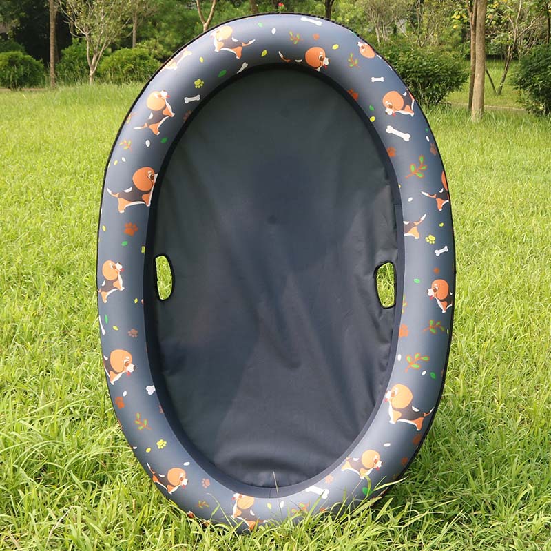waterproof dog hammock Inflatable Dog Pool Float Bed – Heavy Duty Oxford Pet Swimming Ring